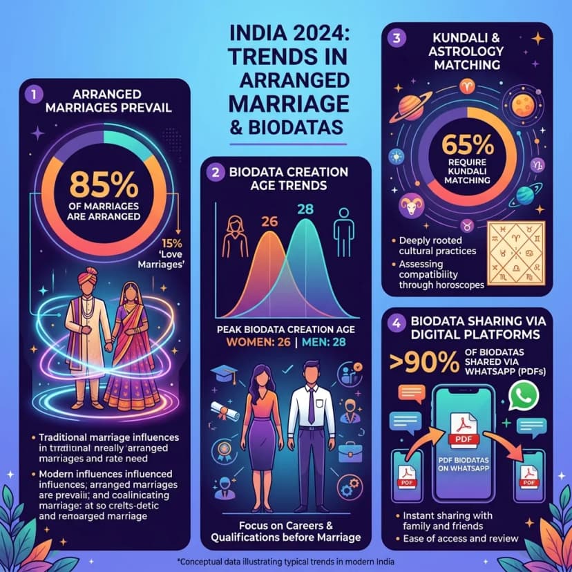 Marriage Biodata Statistics (2026)